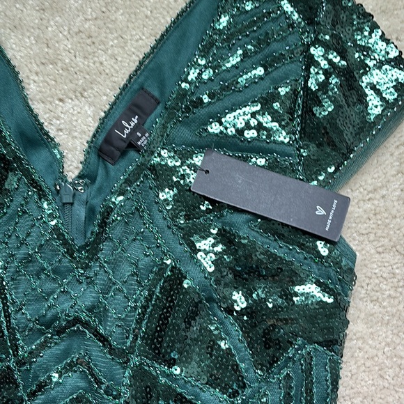 Lulus green sequin dress S - Picture 2 of 3
